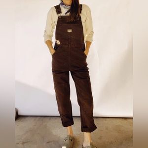 Hey Gang Kneepatch Overalls Duck Canvas